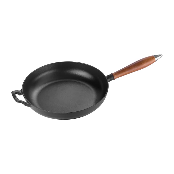 Vintage frying pan with ξύλινο handle Ø 28 cm - Μαύρο - STAUB