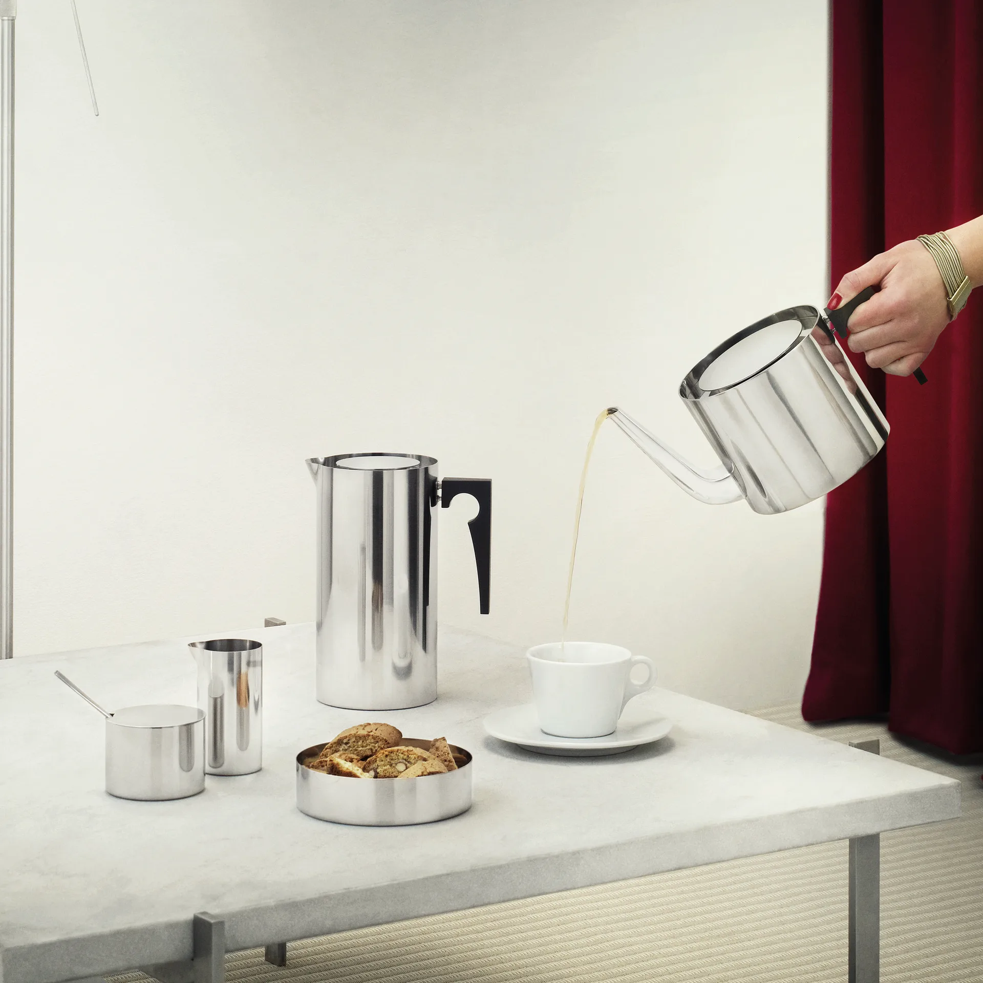 AJ cylinda-line ζαχαριέρα, Ανοξείδωτο ατσάλι Stelton