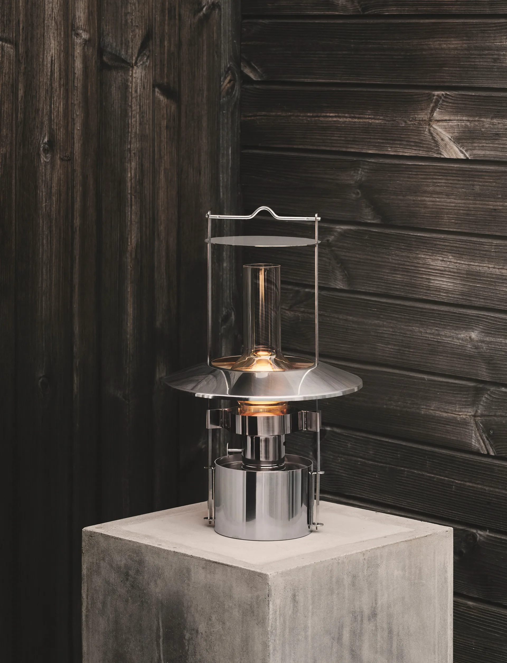 EM φορητή ναυτική λάμπα 43 εκ., Steel Stelton