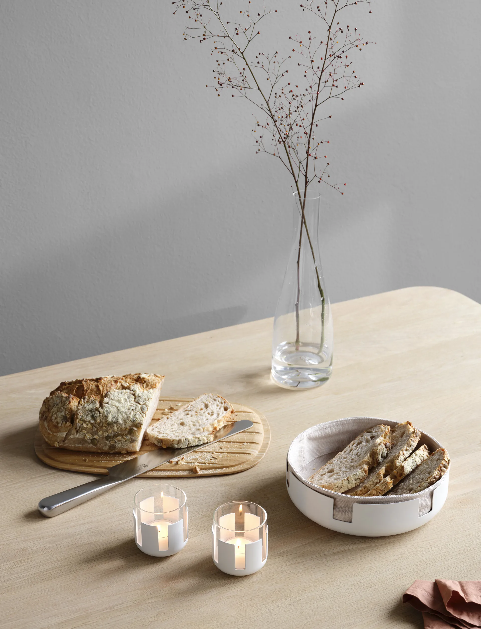 Καλάθι ψωμιού Luna Ø21.5 εκ, Soft white Stelton