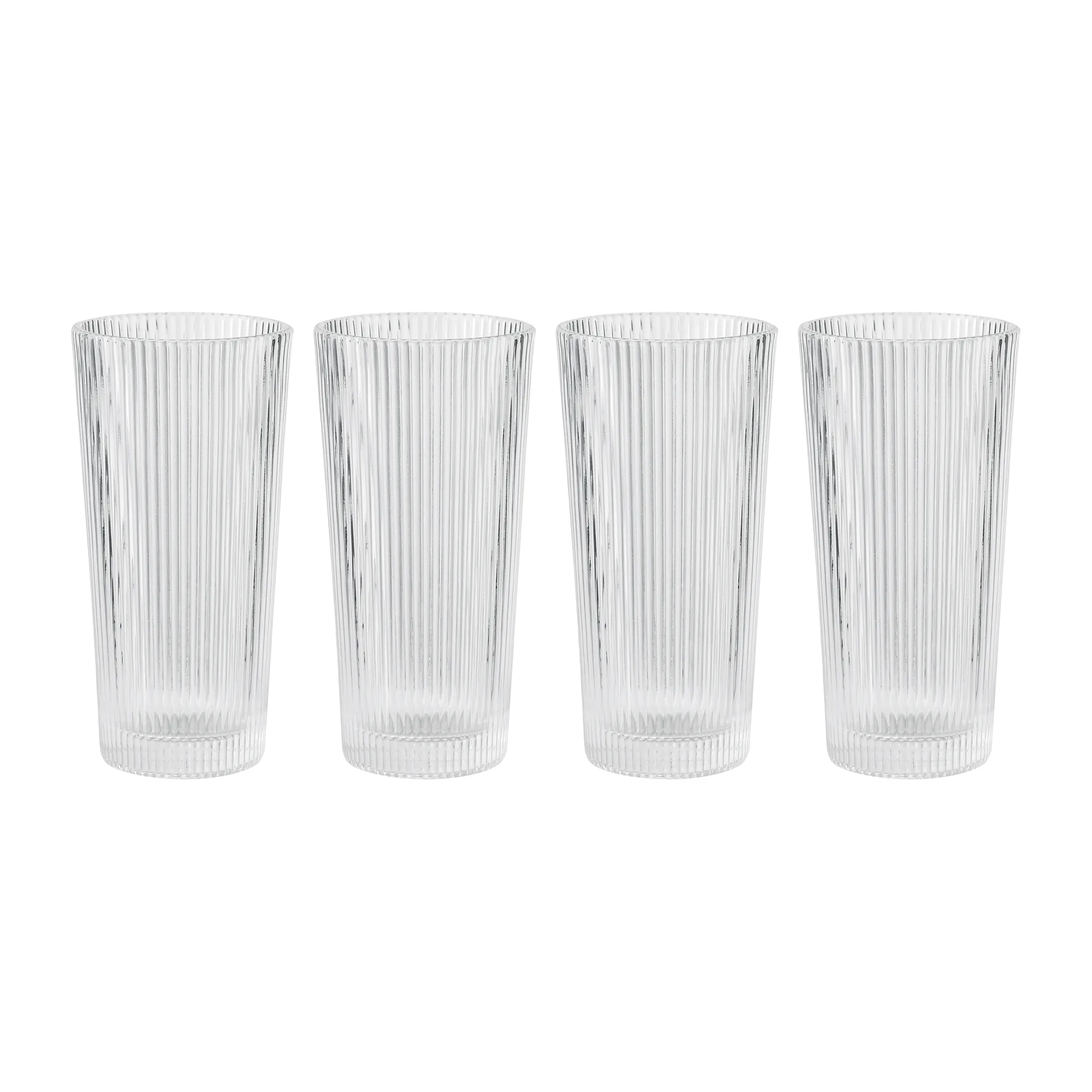 Ψηλό ποτήρι ποτού Pilastro 30 cl 4 τεμαχίων, Clear Stelton