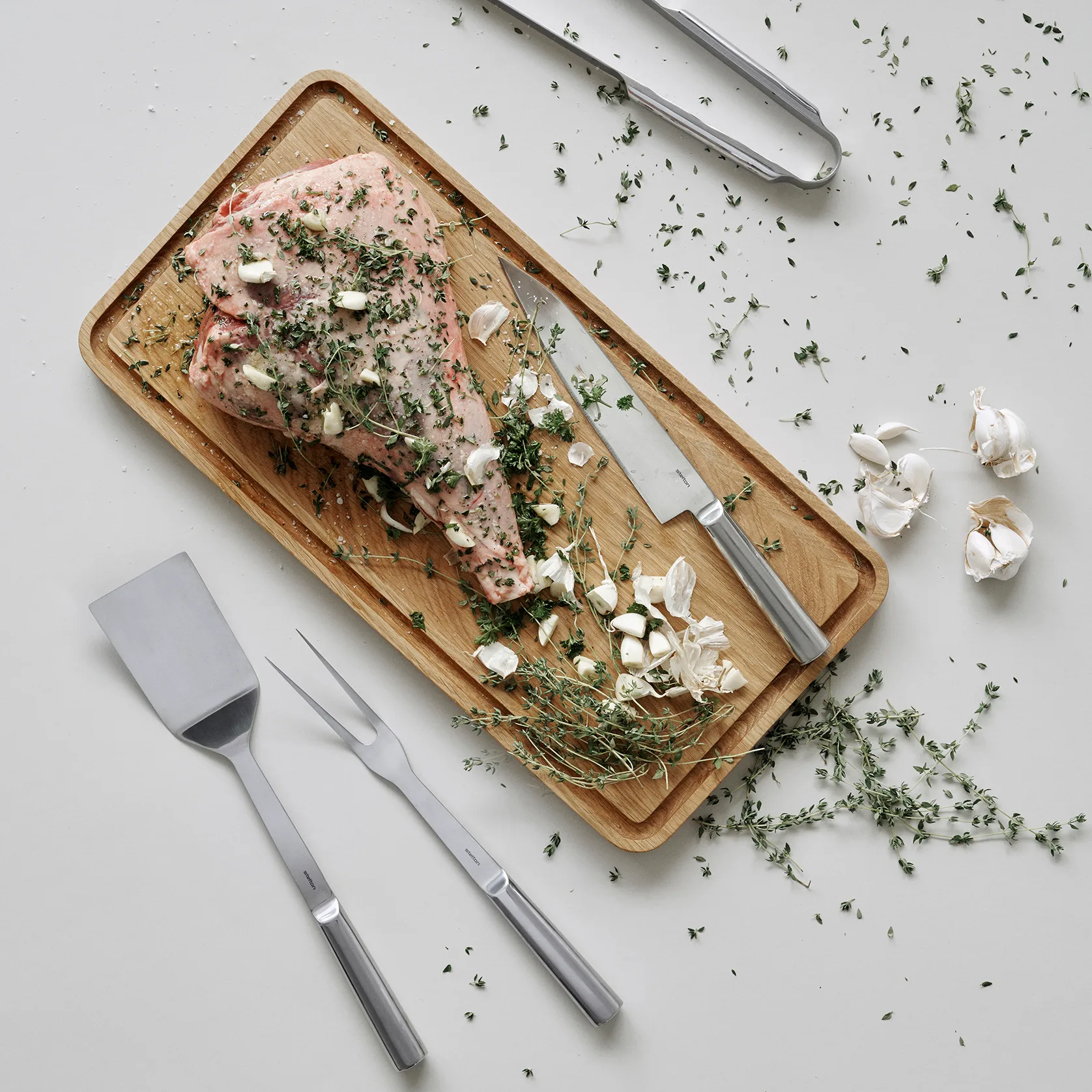 Sixtus επιφάνεια κοπής 27x54 cm, δρυς Stelton