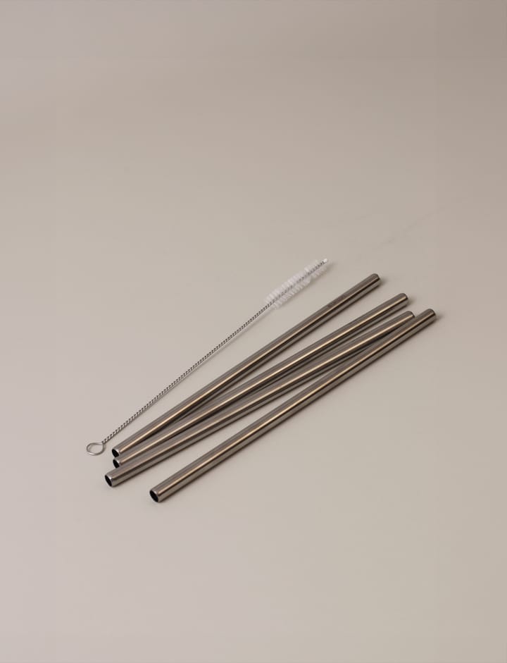 Stelton επαναχρησιμοποιήσιμα καλαμάκια 4-pack, Steel Stelton