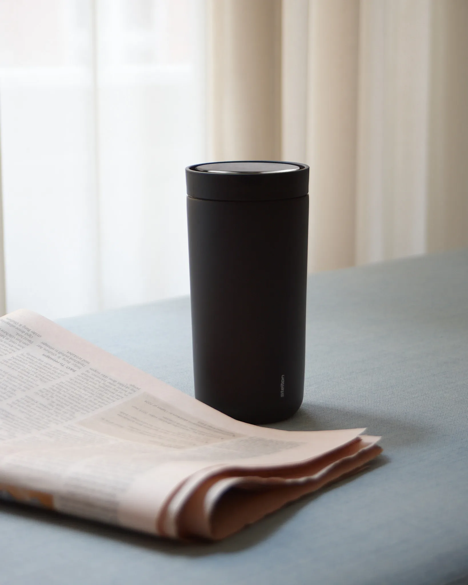 To Go Click Mumin κούπα 0,2 l, Soft black Stelton