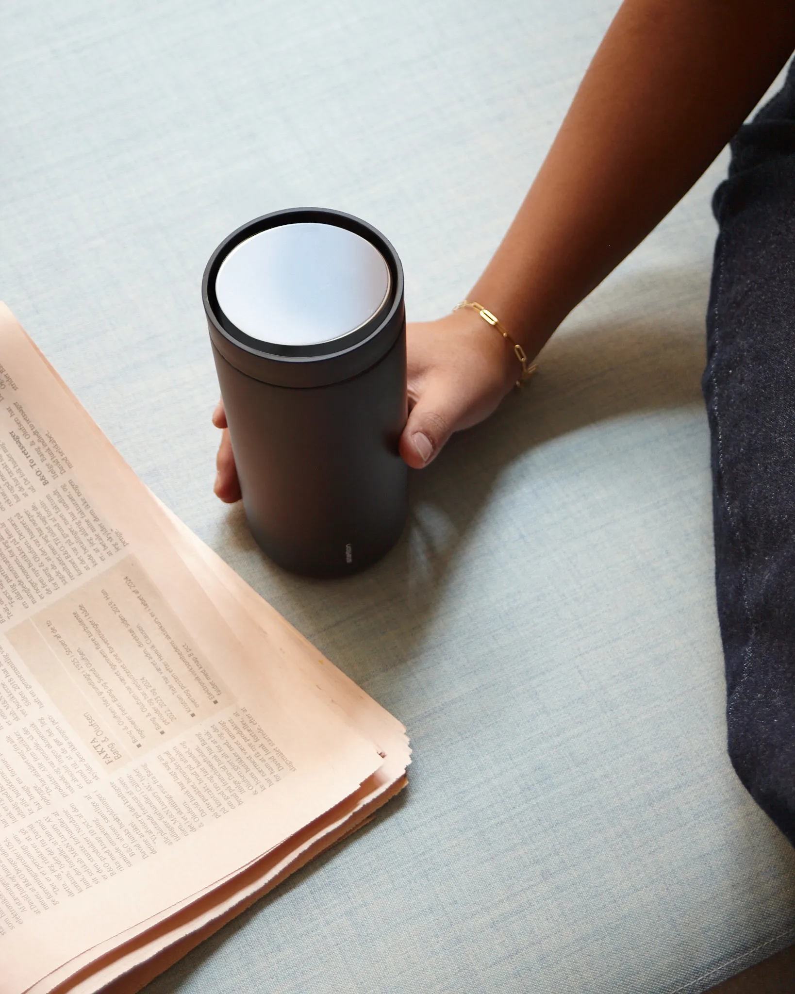 To Go Click Mumin κούπα 0,2 l, Soft black Stelton