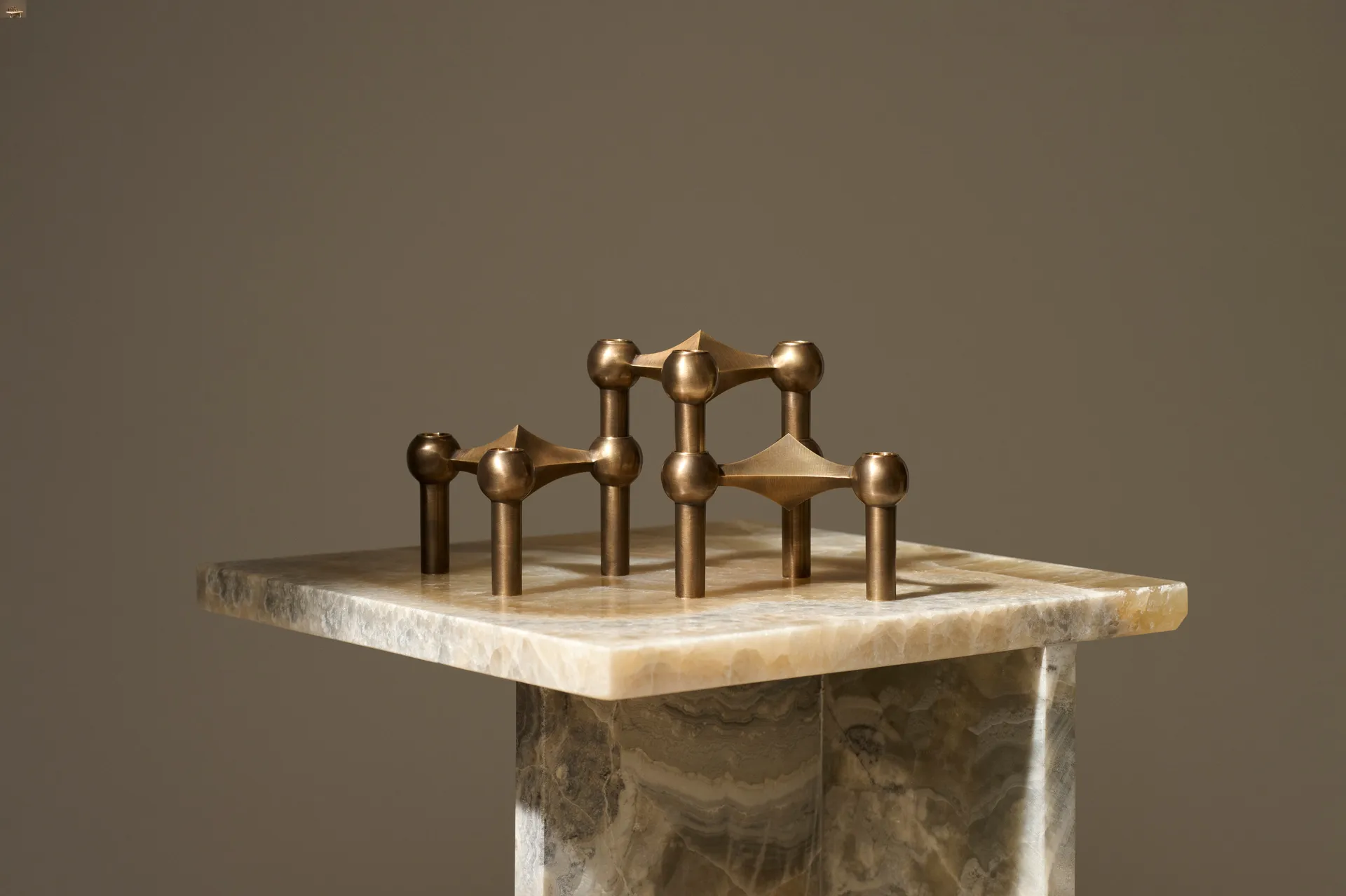 Nagel κηροπήγιο, Bronzed brass STOFF Nagel