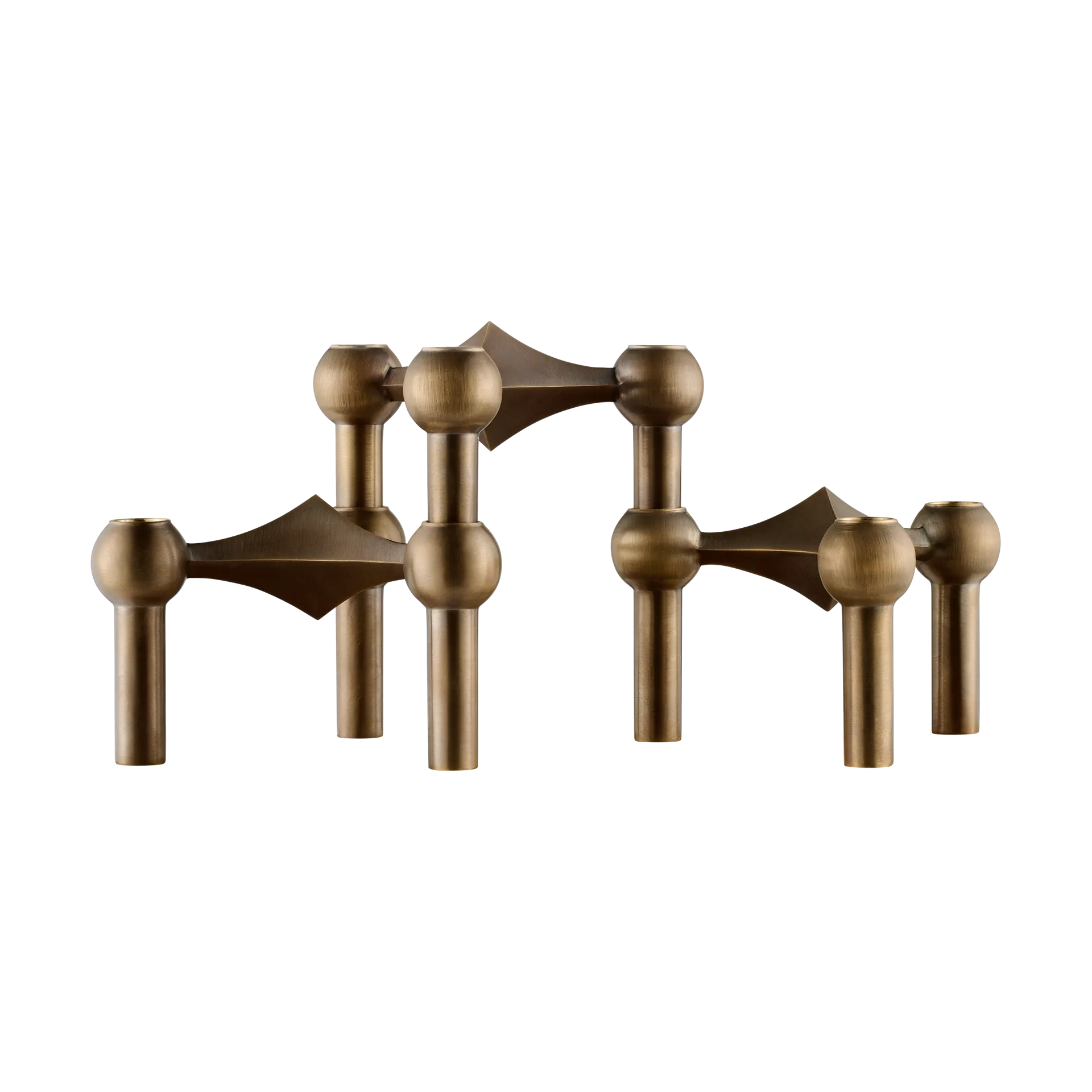STOFF Nagel βάση κεριού συσκευασία 3 τεμαχίων, Bronzed brass STOFF Nagel