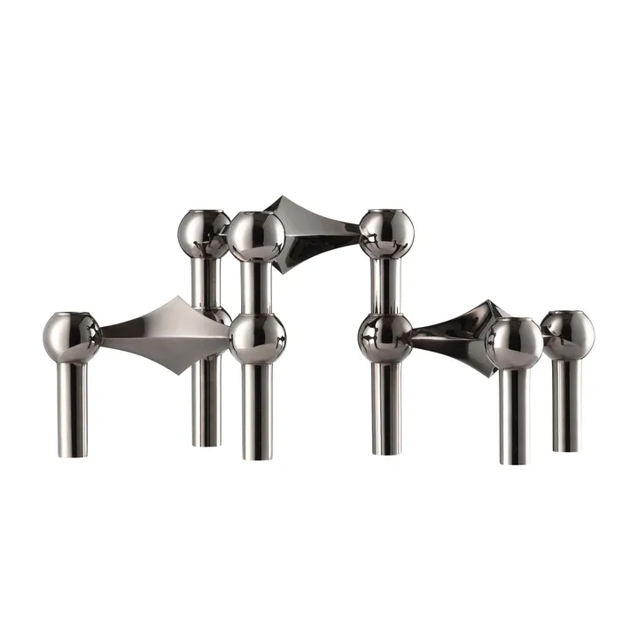 STOFF Nagel βάση κεριού συσκευασία 3 τεμαχίων - Μαύρο χρώμιο - STOFF Nagel