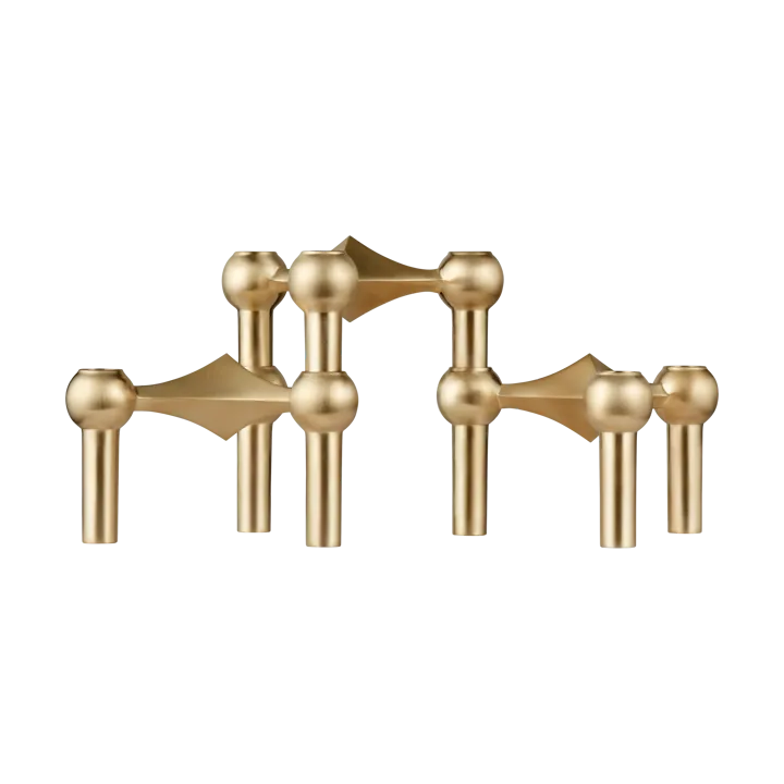 STOFF Nagel βάση κεριού συσκευασία 3 τεμαχίων - Βουρτσισμένο ορείχαλκο - STOFF Nagel