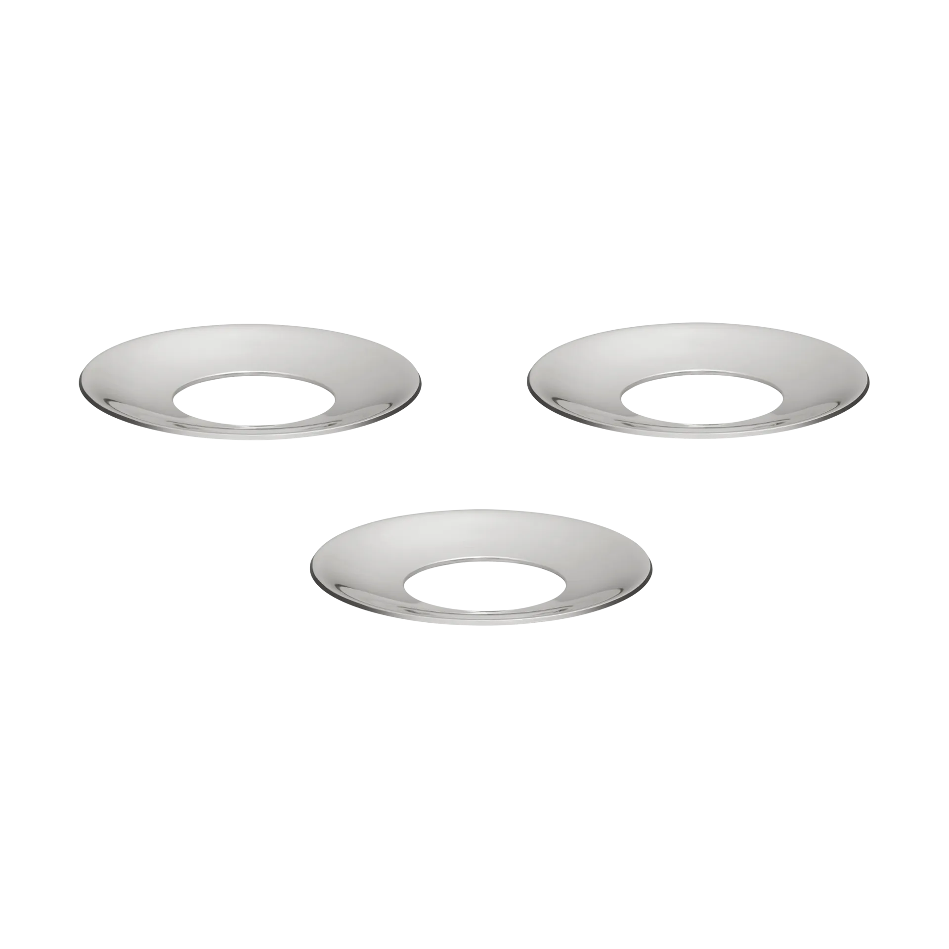 STOFF Nagel Δαχτυλίδι κηροπήγιου, σετ 3 τεμαχίων, Χρώμιο STOFF Nagel