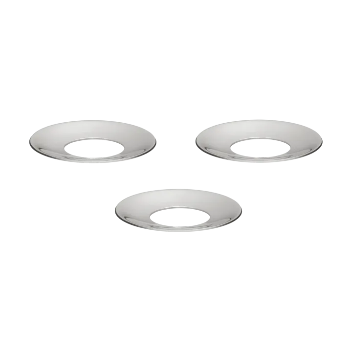 STOFF Nagel Δαχτυλίδι κηροπήγιου, σετ 3 τεμαχίων - Χρώμιο - STOFF Nagel