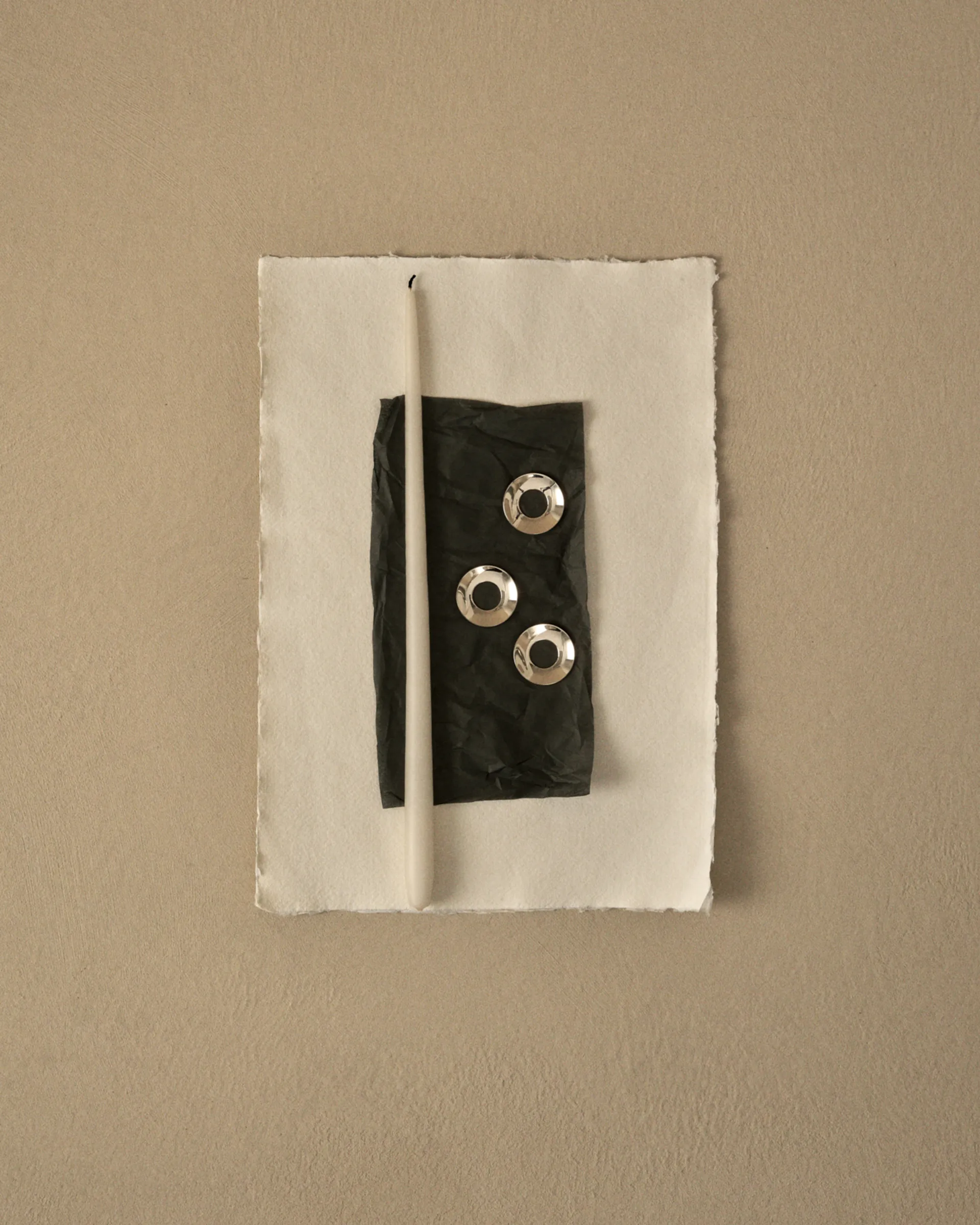 STOFF Nagel Δαχτυλίδι κηροπήγιου, σετ 3 τεμαχίων, Χρώμιο STOFF Nagel