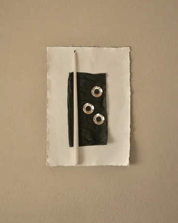 STOFF Nagel Δαχτυλίδι κηροπήγιου, σετ 3 τεμαχίων - Χρώμιο - STOFF Nagel