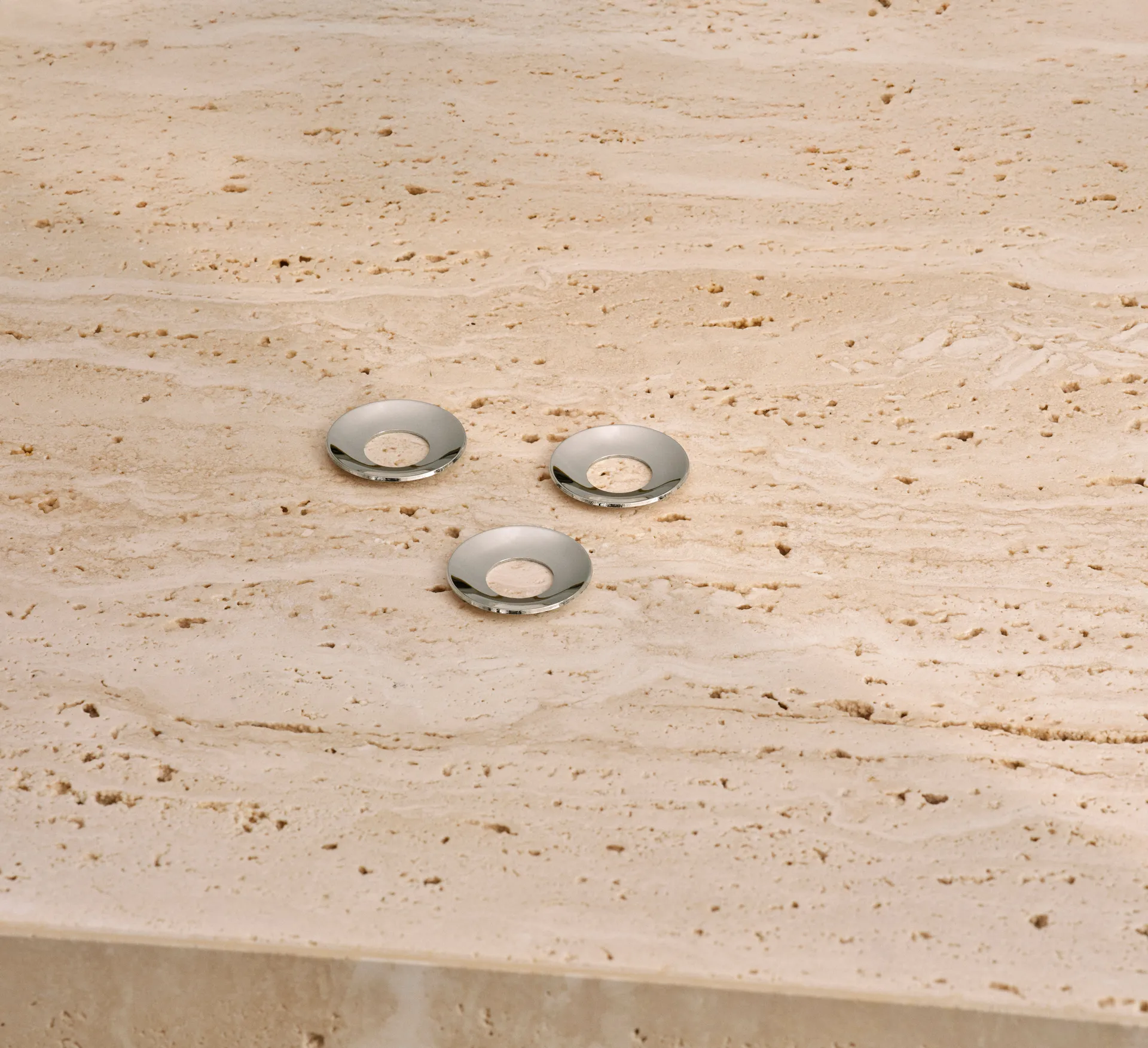 STOFF Nagel Δαχτυλίδι κηροπήγιου, σετ 3 τεμαχίων, Χρώμιο STOFF Nagel