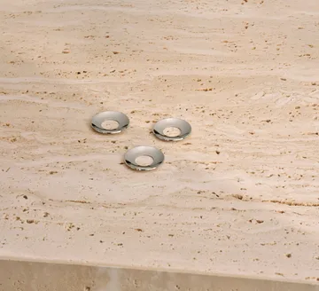 STOFF Nagel Δαχτυλίδι κηροπήγιου, σετ 3 τεμαχίων - Χρώμιο - STOFF Nagel