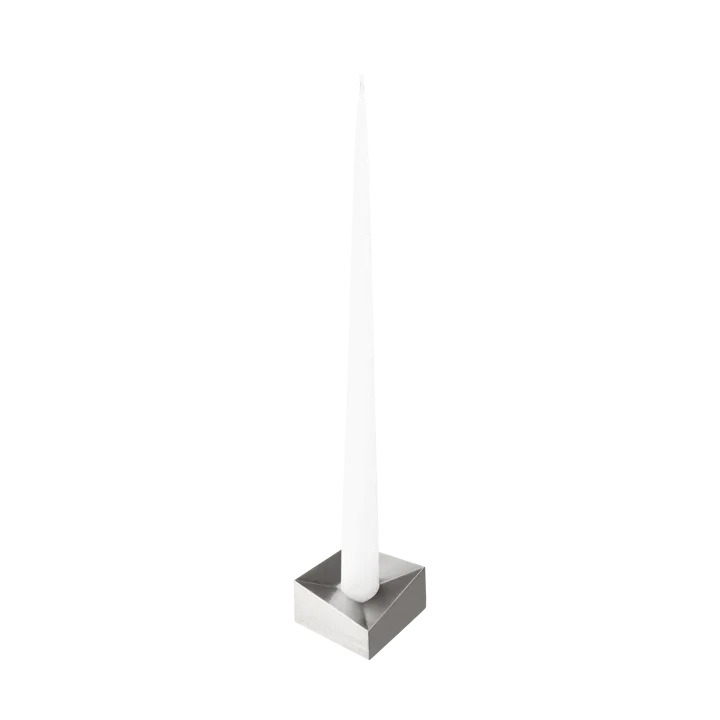 STOFF Nagel ανακλαστικό κηροπήγιο μεγάλο 3,2 cm - Βουρτσισμένο χρώμιο - STOFF Nagel