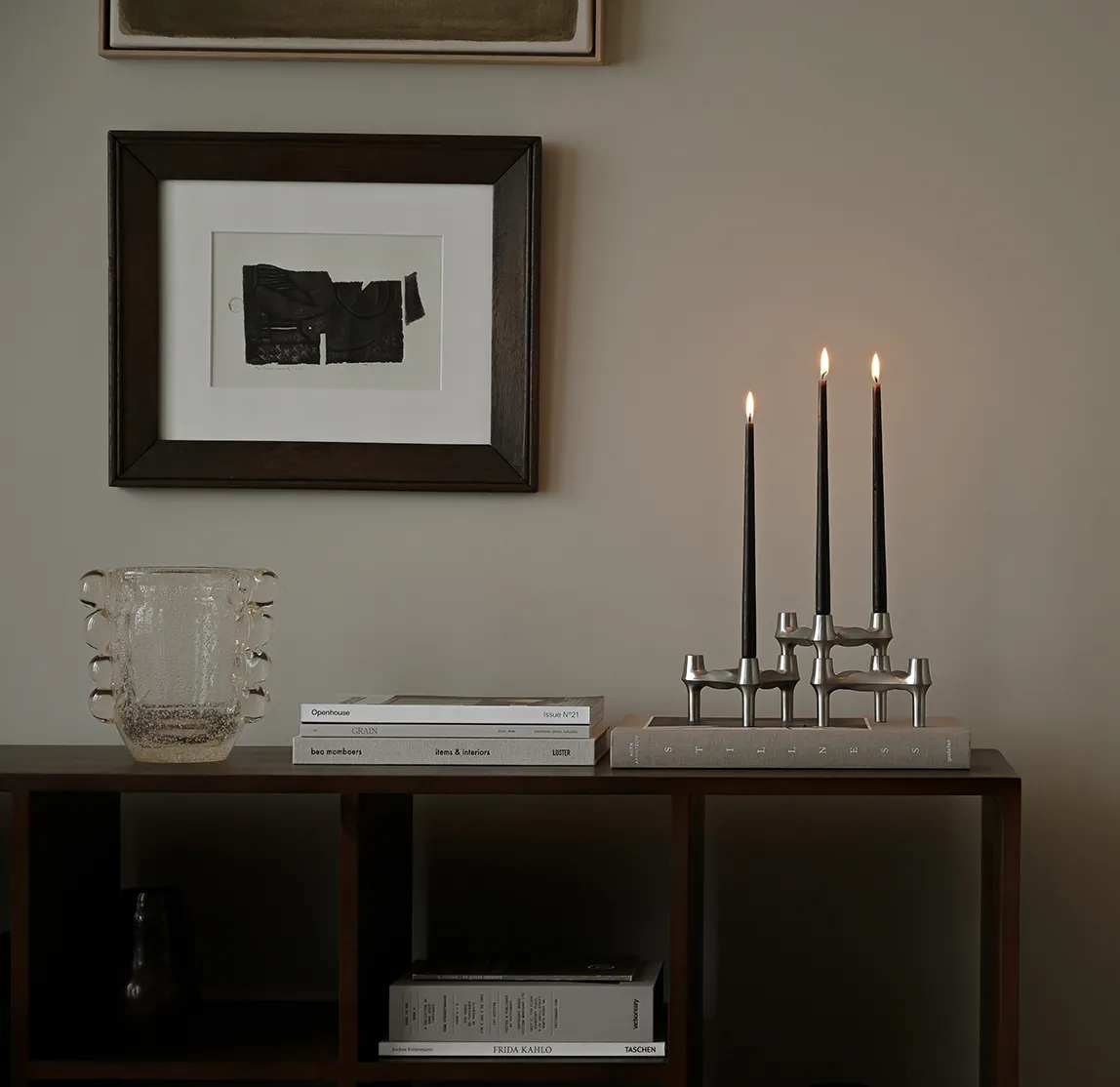 STOFF Nagel BMF κηροπήγιο σετ των 3, Βουρτσισμένο χρώμιο STOFF Nagel