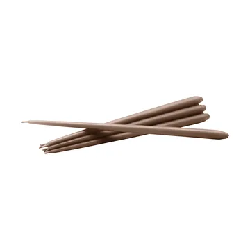 STOFF Nagel αντίκα κεριά από ester & erik large 6-pack - Soft brown - STOFF Nagel