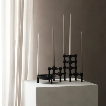 STOFF Nagel αντίκα κεριά από ester & erik large 6-pack - Θερμό γκρι - STOFF Nagel