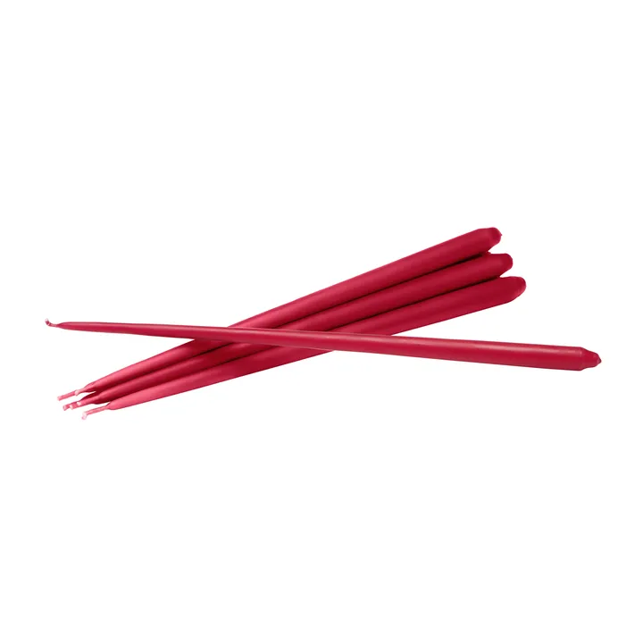 STOFF Nagel αντίκα κεριά από ester & erik large 6-pack - Κόκκινο - STOFF Nagel
