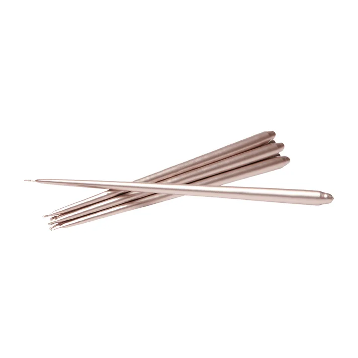 STOFF Nagel αντίκα κεριά από ester & erik large 6-pack - Σαμπανιζέ - STOFF Nagel