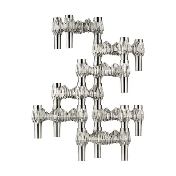 STOFF Nagel Quist κηροπήγιο - Βουρτσισμένο χρώμιο - STOFF Nagel