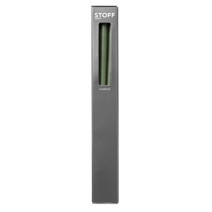 STOFF κωνικό κερί από ester & erik συσκευασία 6 τεμαχίων - Σκονισμένο �πράσινο - STOFF