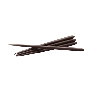 STOFF αντίκα κεριά από ester & erik large 6-pack - Espresso - STOFF