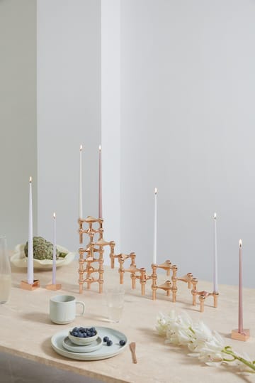 STOFF αντίκα κεριά από ester & erik large 6-pack - Λευκό - STOFF