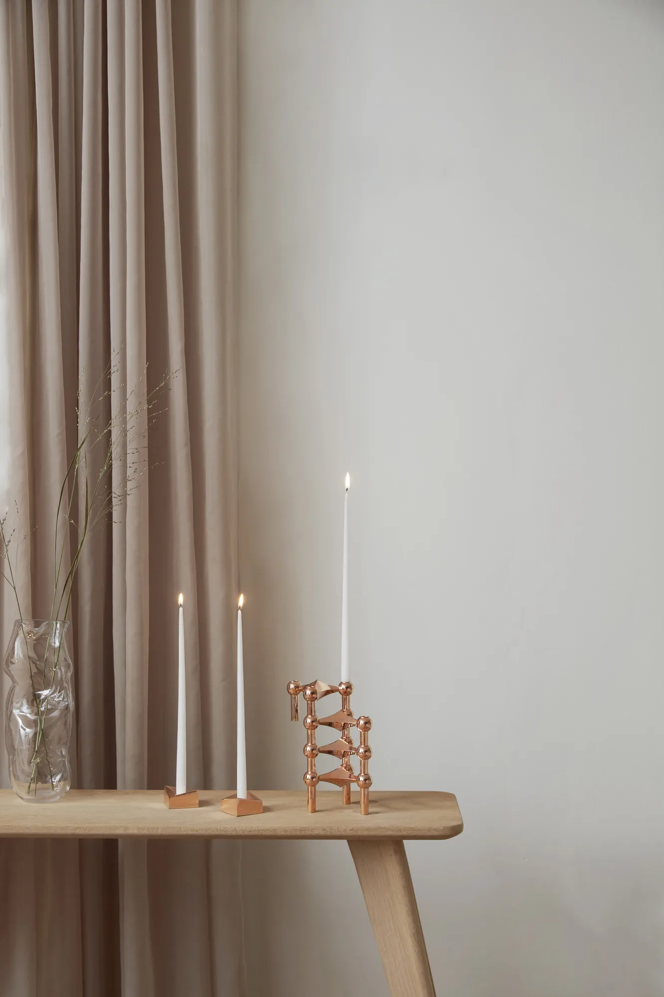 STOFF αντίκα κεριά από ester & erik large 6-pack, Λευκό STOFF