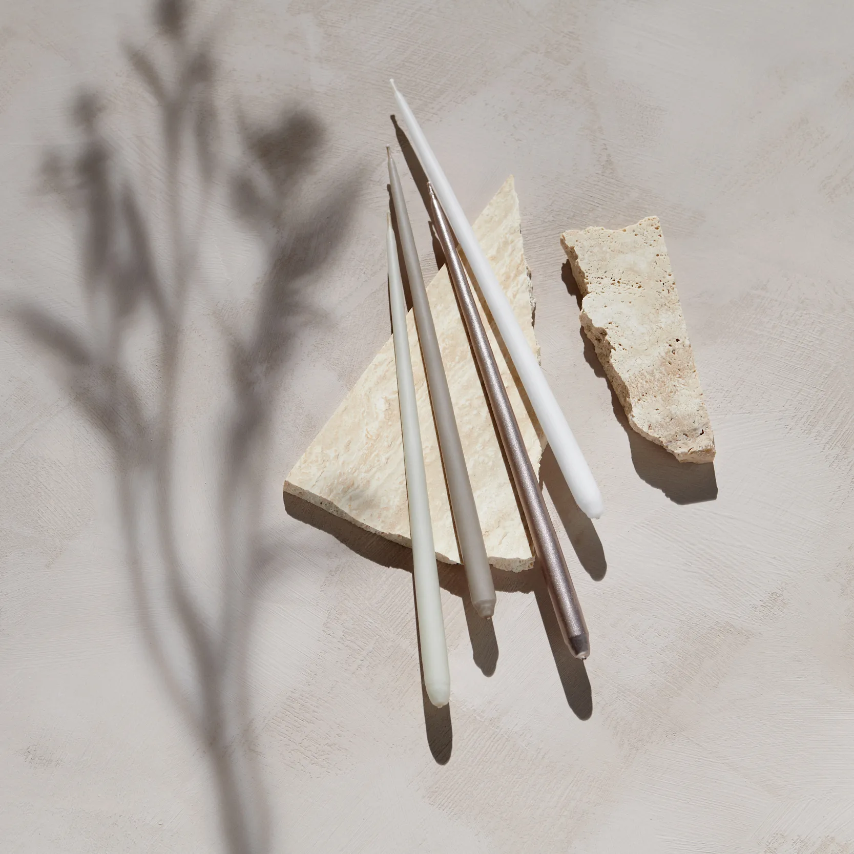 STOFF αντίκα κεριά από ester & erik large 6-pack, Λευκό STOFF