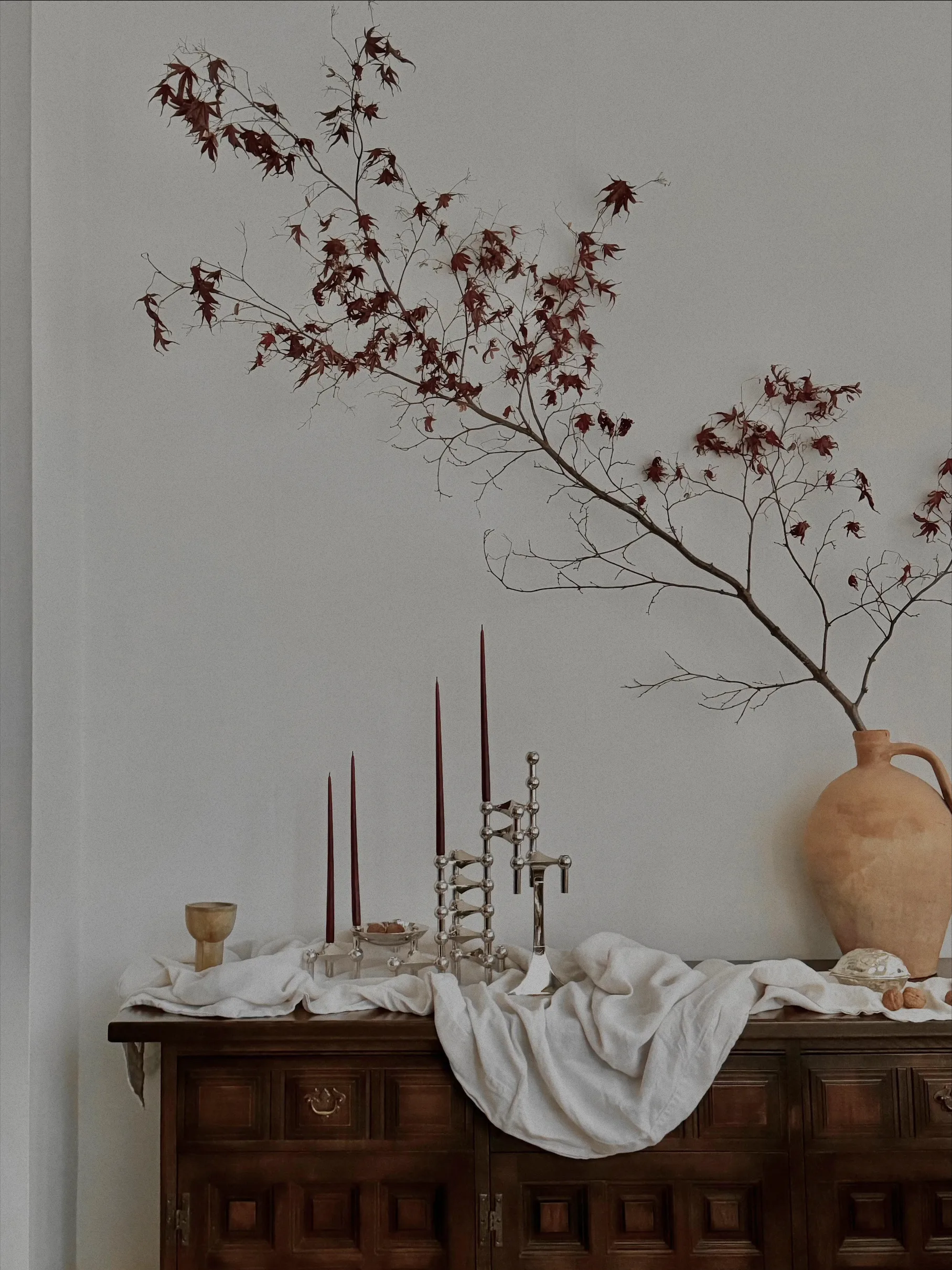 STOFF αντίκα κεριά από ester & erik large 6-pack, Κόκκινο Βουργουνδίας STOFF