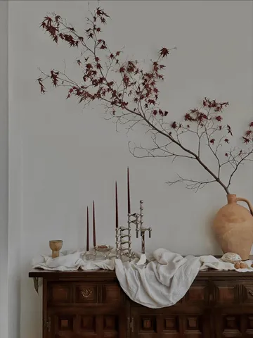 STOFF αντίκα κεριά από ester & erik large 6-pack - Κόκκινο Βουργουνδίας - STOFF