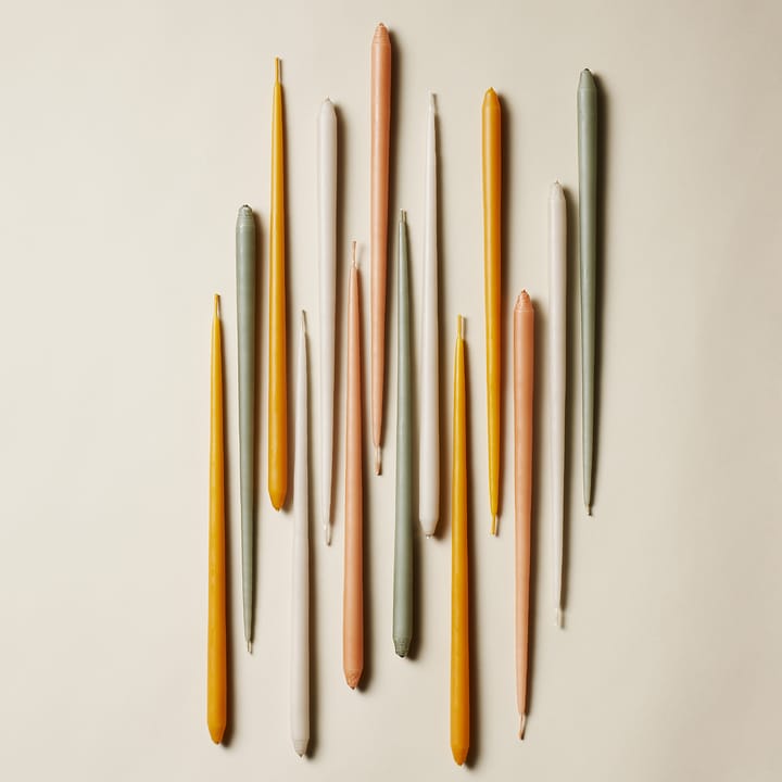STOFF αντίκα κεριά από ester & erik large 6-pack, κεχριμπάρι STOFF