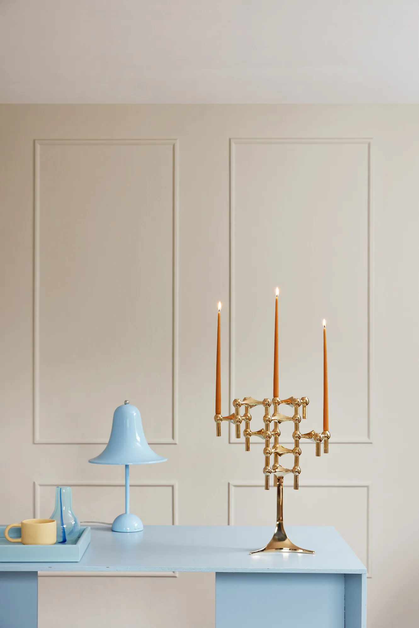 STOFF αντίκα κεριά από ester & erik large 6-pack, κεχριμπάρι STOFF