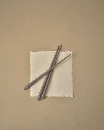 STOFF αντίκα κεριά από ester & erik large 6-pack - Θερμό γκρι - STOFF