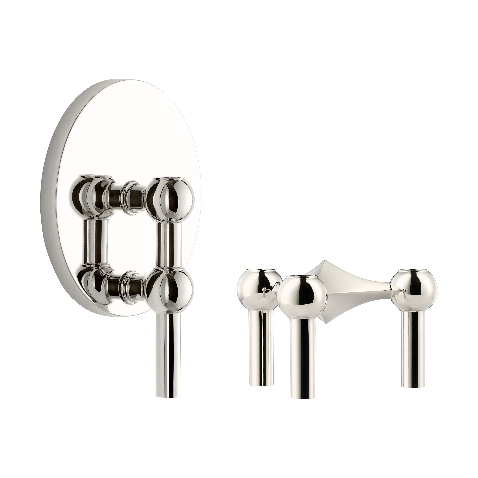 STOFF Nagel κηροπήγιο 2 τεμάχια - Χρώμιο STOFF