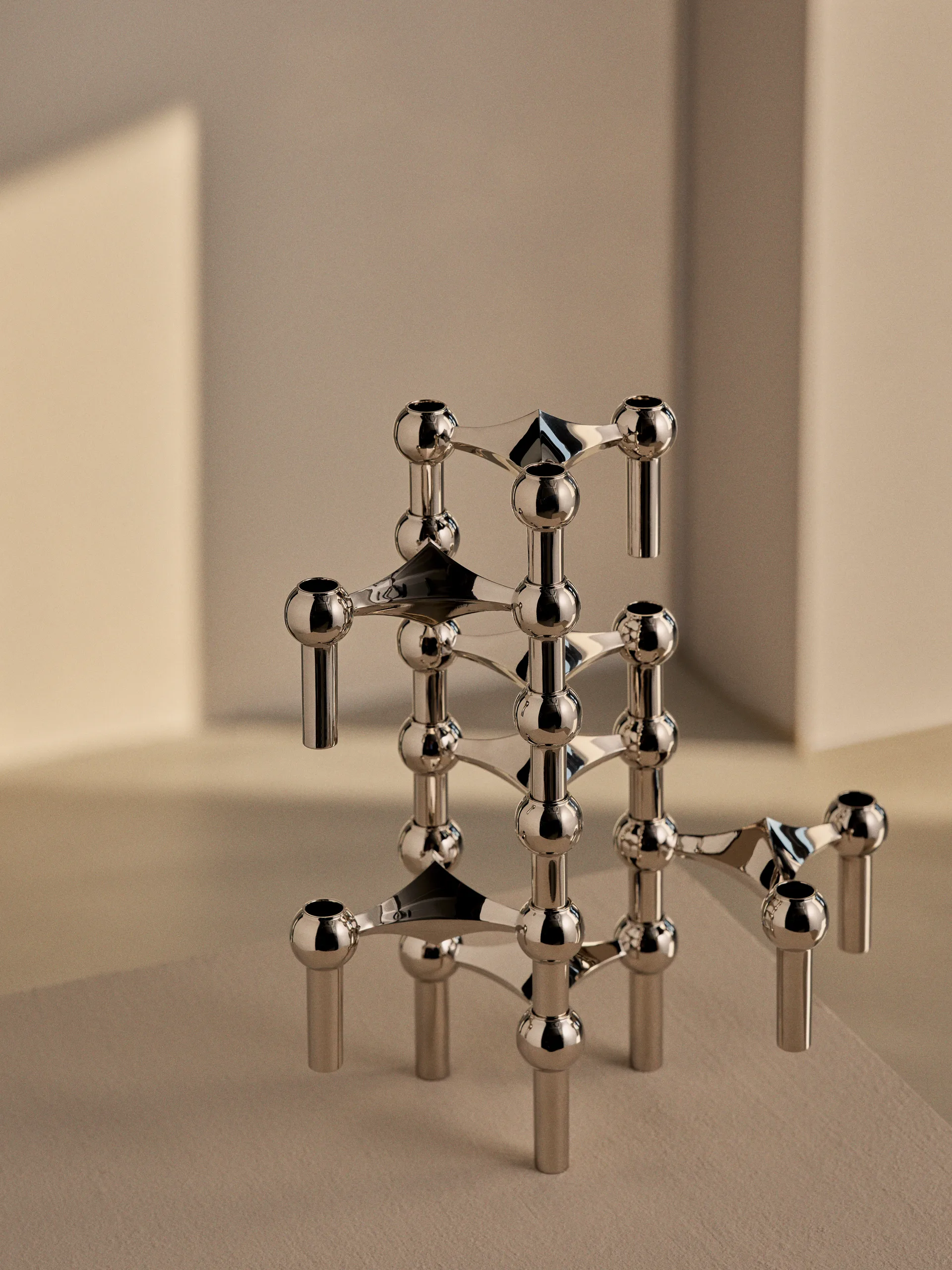 STOFF Nagel κηροπήγιο 2 τεμάχια - Χρώμιο STOFF