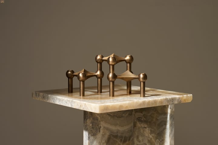STOFF Nagel βάση κεριού συσκευασία 3 τεμαχίων, Bronzed brass STOFF