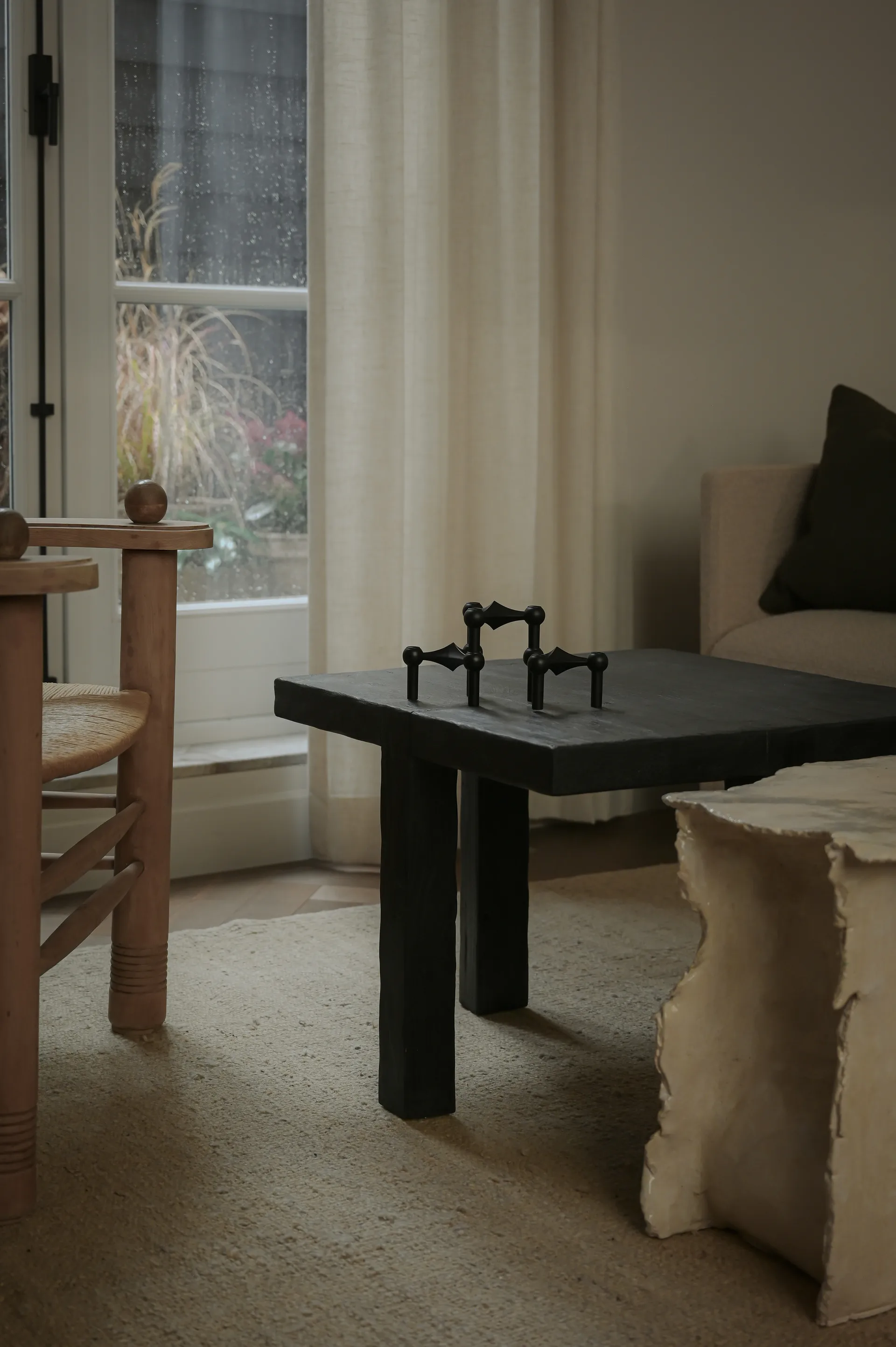 STOFF Nagel βάση κεριού συσκευασία 3 τεμαχίων, μαύρο STOFF