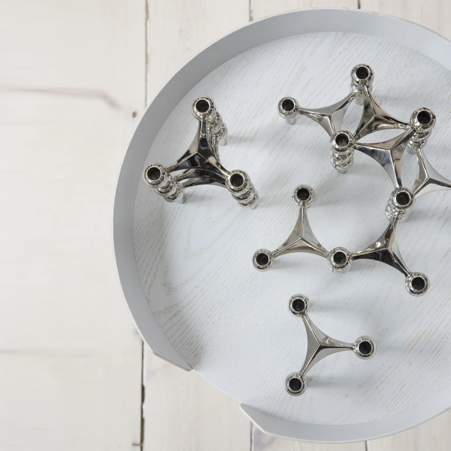 STOFF Nagel βάση κεριού συσκευασία 3 τεμαχίων, χρώμιο STOFF