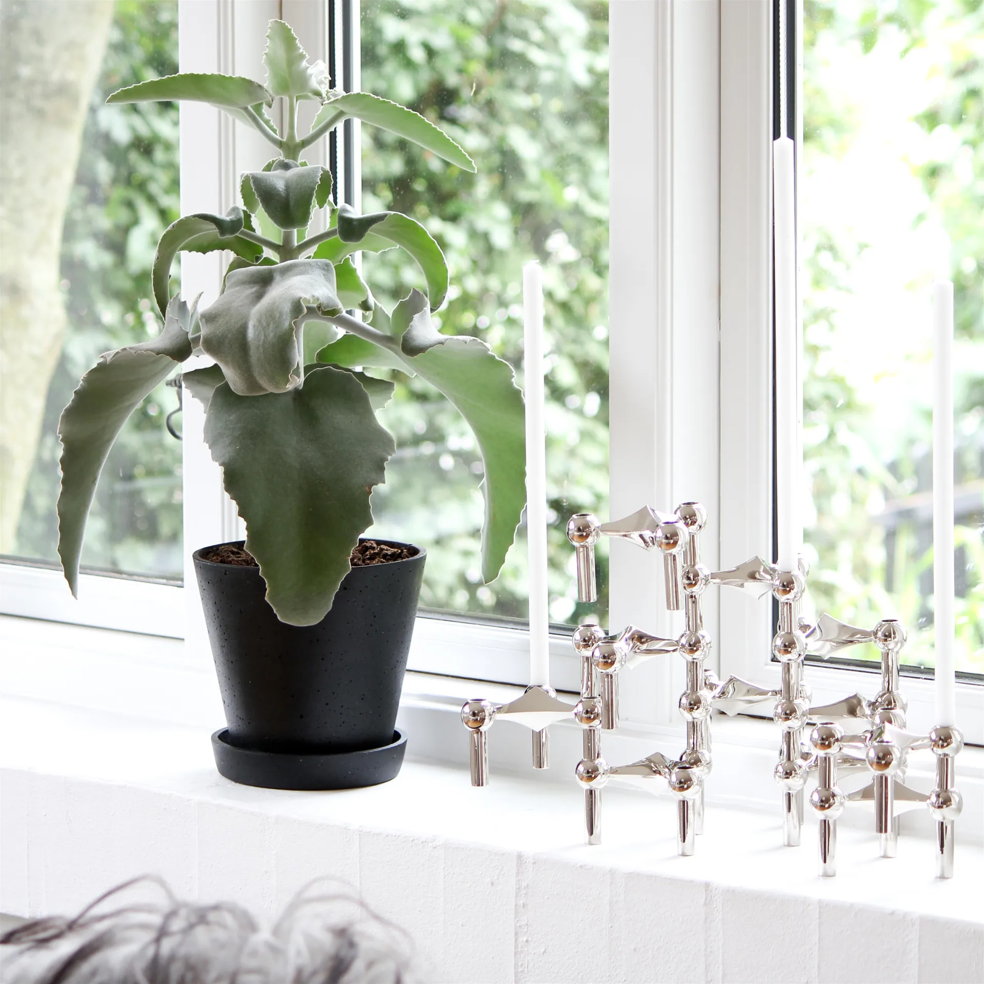 STOFF Nagel βάση κεριού συσκευασία 3 τεμαχίων, χρώμιο STOFF