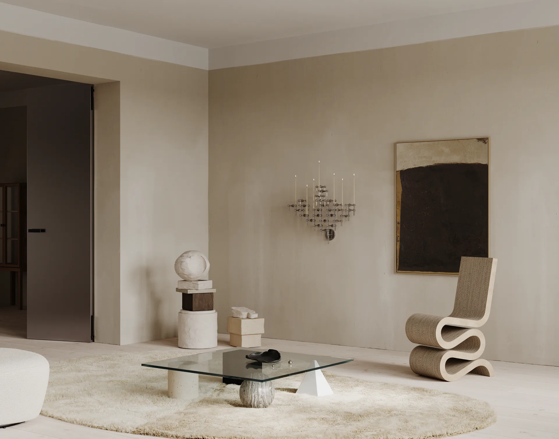 STOFF Nagel Kηροπήγιο τοίχου, Χρώμιο STOFF