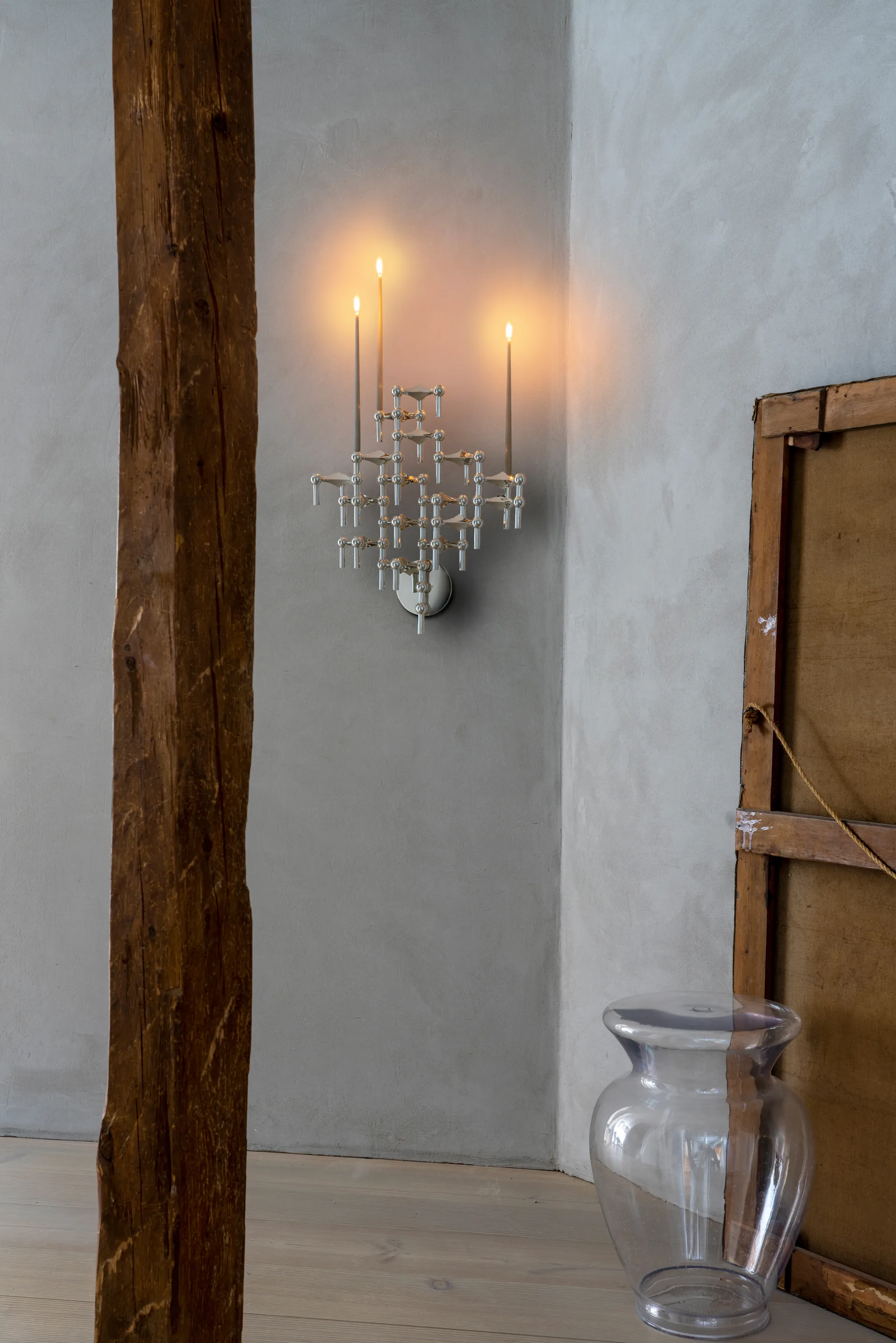 STOFF Nagel Kηροπήγιο τοίχου, Χρώμιο STOFF