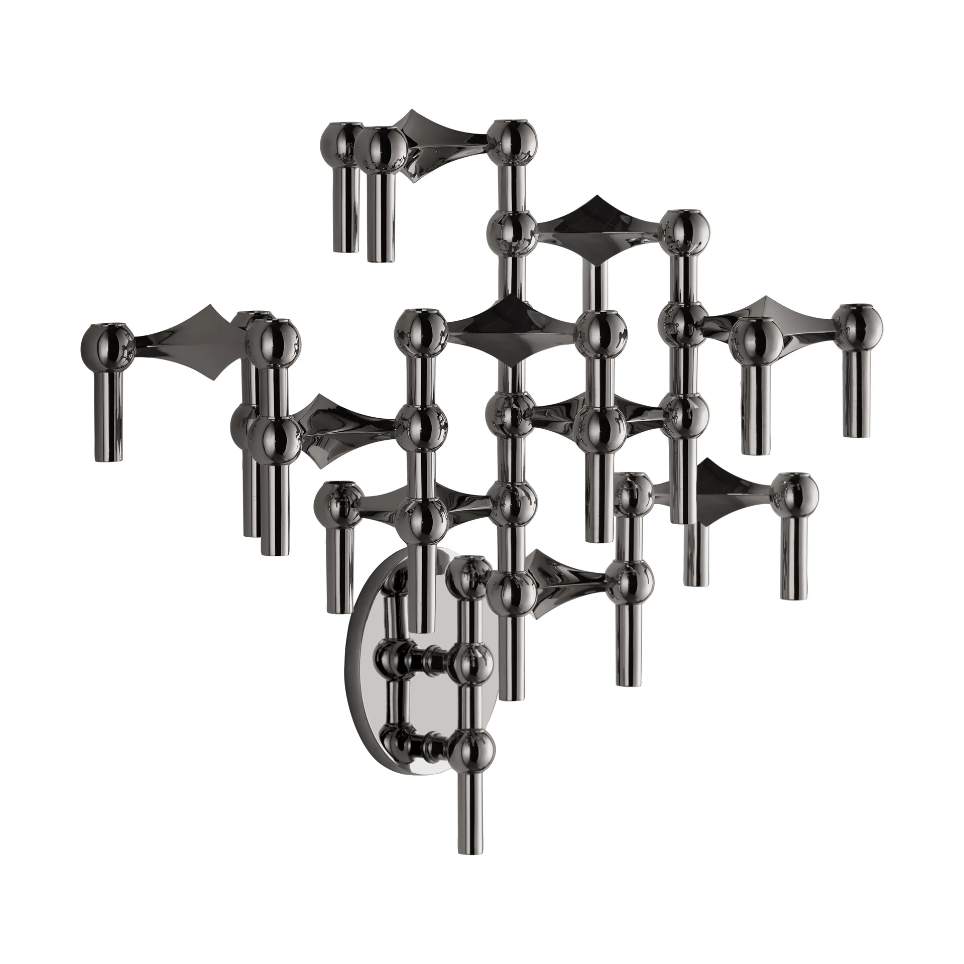 STOFF Nagel Kηροπήγιο τοίχου, Μαύρο χρώμιο STOFF