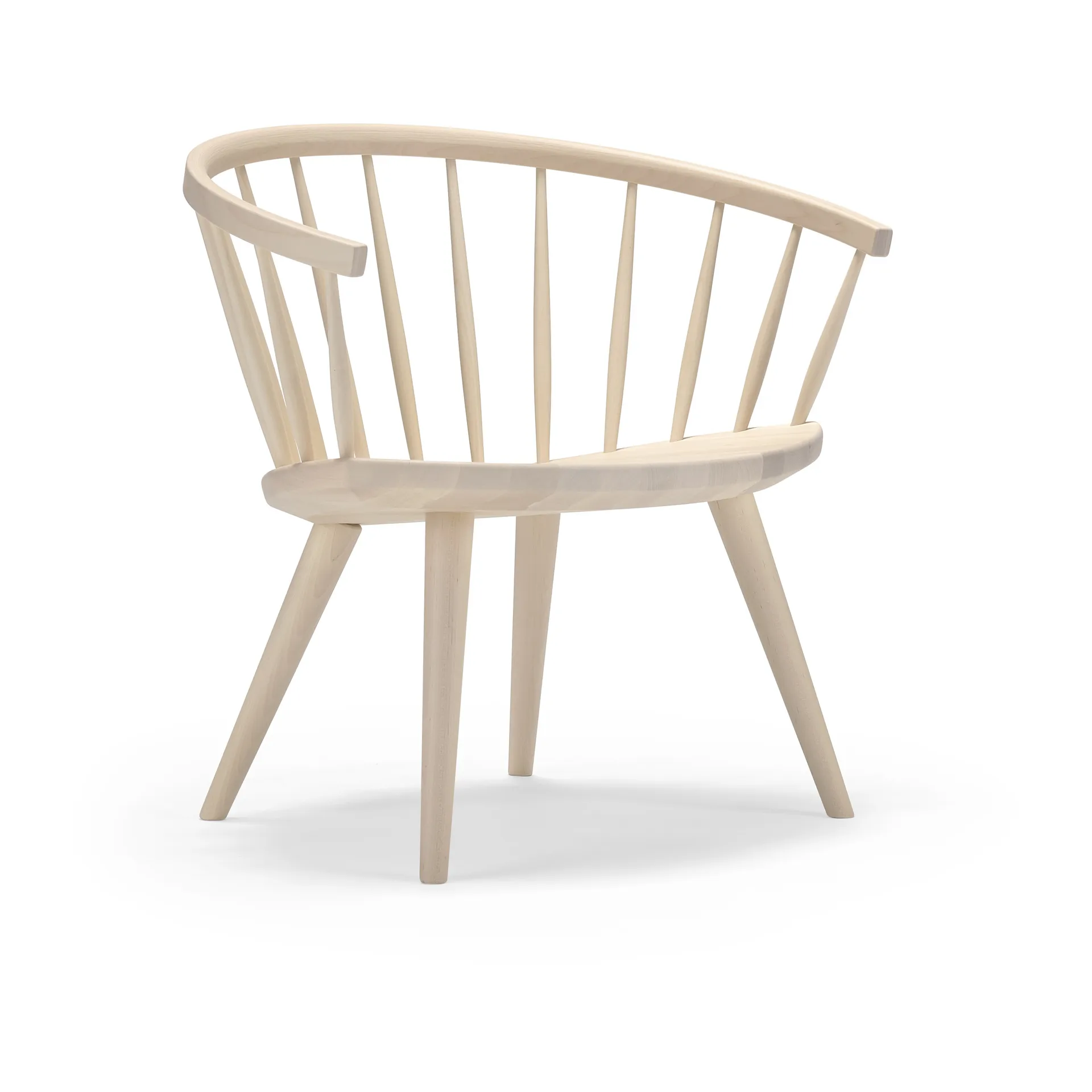 Πολυθρόνα Arka από ξύλο σημύδας, Ανάγλυφο φινίρισμα ματ Stolab