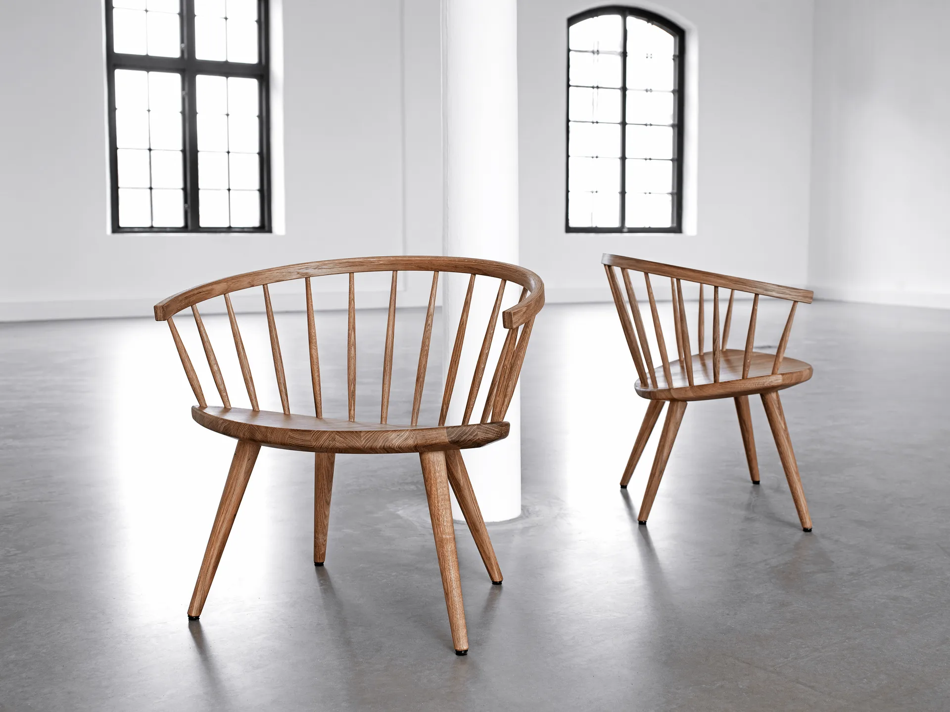 Arka καρέκλα σαλονιού δρύινη, Φυσικό λάδι Stolab