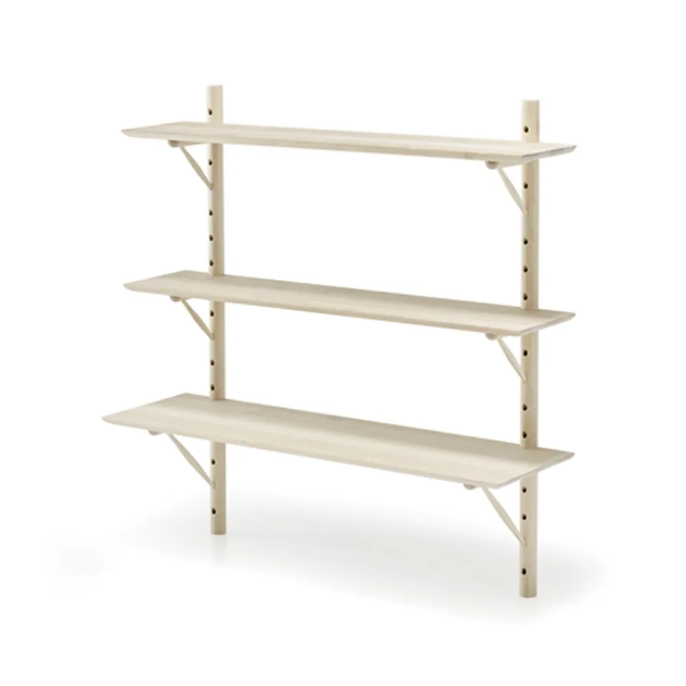 Ράφια Ikon väggshelf, Από σημύδα με ανοιχτή ματ λάκα, βάθος 21 εκ Stolab