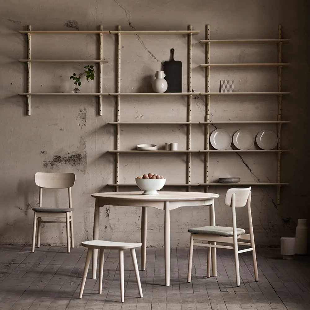 Ράφια Ikon väggshelf, Από σημύδα με ανοιχτή ματ λάκα, βάθος 21 εκ Stolab