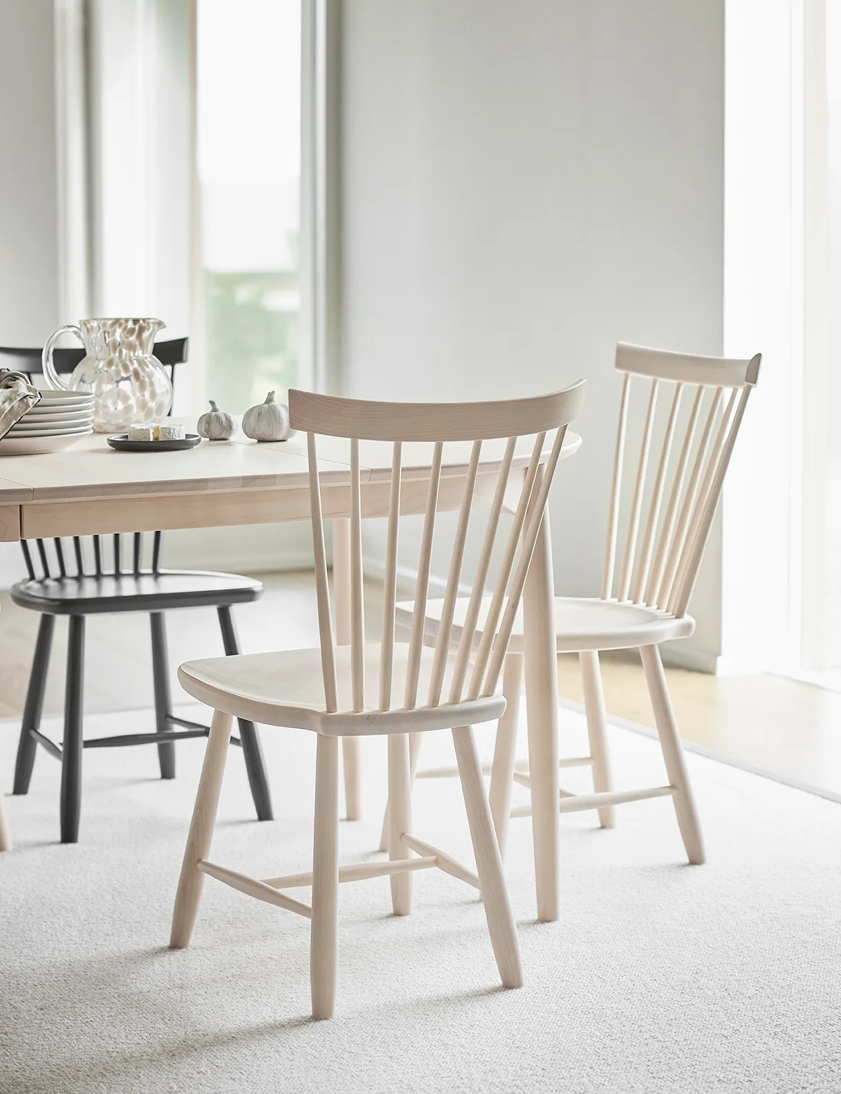 Lilla Åland καρέκλα από ξύλο δρυός, Λευκό λαδωμένο Stolab